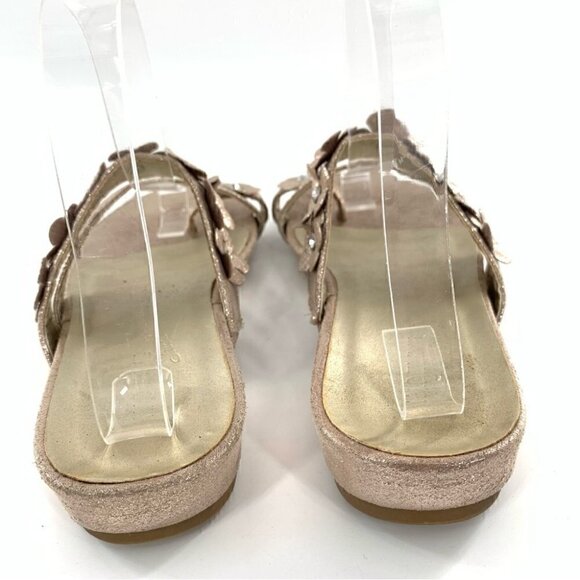Madeline Stuart sandals 6.5 rose gold metallic floral toe ring costal granny - Picture 10 of 14